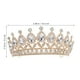 thumbnail image 4 of KAKOWELY Tiara de novia: diadema de corona para boda, tocado de princesa con diamantes de imitación para mujeres y niñas, accesorios para disfraces, bodas, cumpleaños, fiestas de graduación., 4 of 4