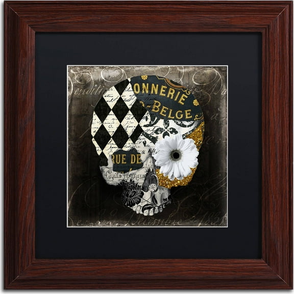 Trademark Fine Art "Paris Halloween I" Canvas Art by Color Bakery, Black Matte, Wood Frame