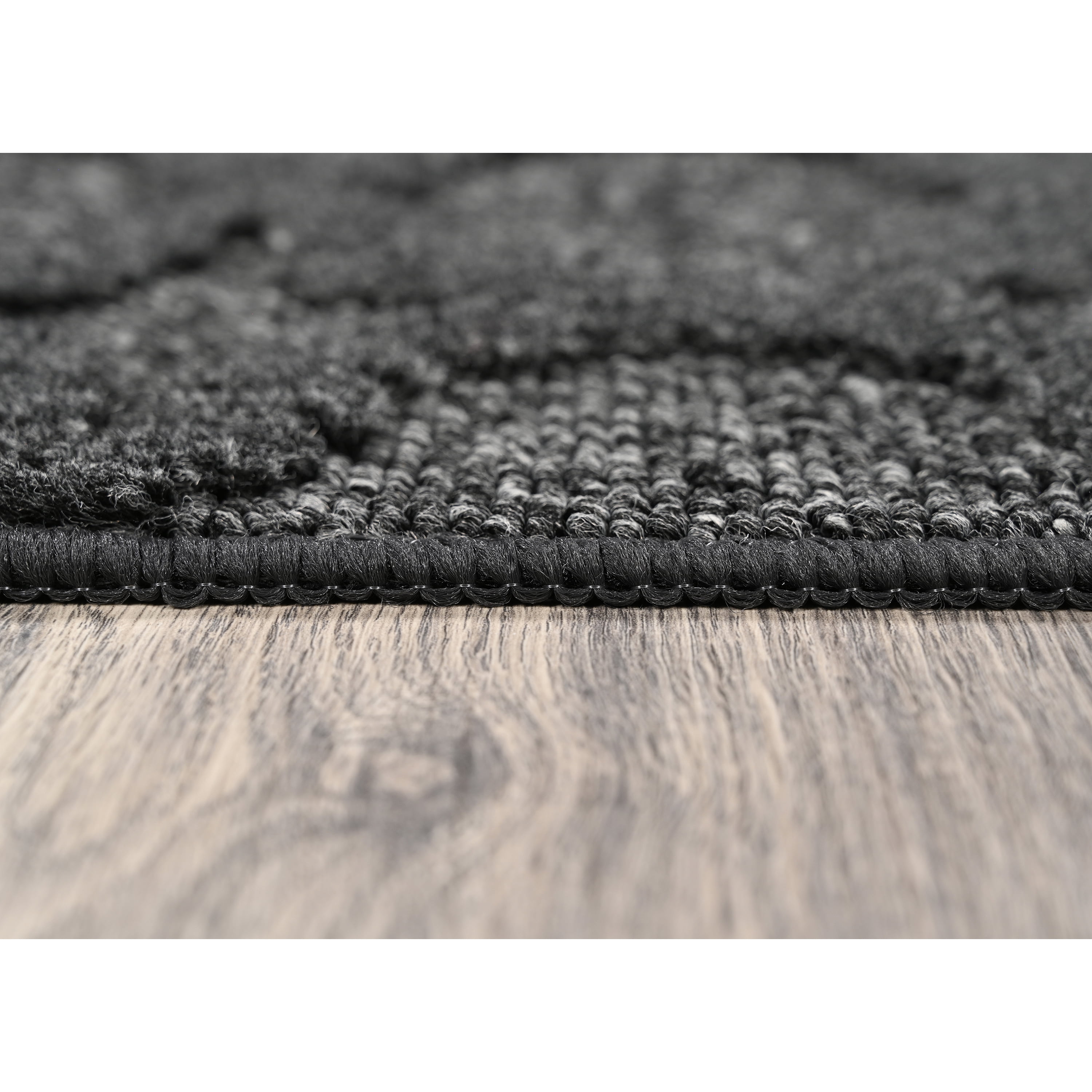 Garland Rug Garden Trellis Polypropylene Heather Gray Indoor/Outdoor Area Rug, 6' x 9'