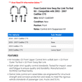 thumbnail image 2 of Front Control Arm Sway Bar Link Tie Rod Kit - Compatible with 2003 - 2007 Cadillac CTS 2004 2005 2006, 2 of 2