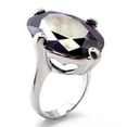thumbnail image 2 of Luxe Jewelry Designs Women's Rhodium Plated Brass Prong Ring with AAA Grade Cubic Zirconia Amethyst, 2 of 2