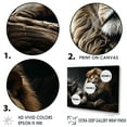 thumbnail image 3 of Designart "Graceful Vigilance Of The Golden Lion I" Animals Lion Canvas Art Print, 3 of 7