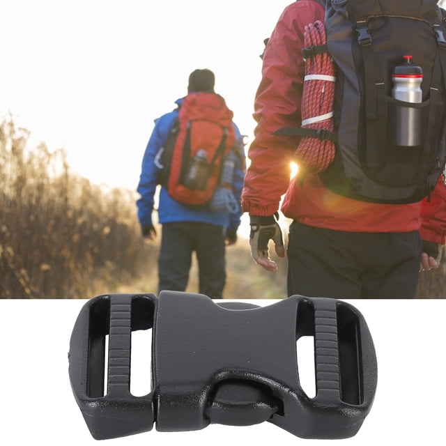 CHICIRIS Side Release Buckle,5Pcs Quick Release Buckle Plastic Dual Adjustable Strap Buckles Replacement DIY Craft for Backpack Black,Backpack Buckle