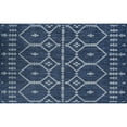 thumbnail image 3 of Veranda Contemporary 2' x 3' Navy and Light Gray Polypropylene Outdoor Area Rug, 3 of 7