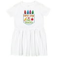 thumbnail image 3 of Inktastic 1st Day of Preschool Crayons and Apple Back to School Girls Toddler Dress, 3 of 5