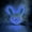 Blue, variant on LED Light Up Scary Bunny Mask, Plush Glowing Bloody Rabbit Mask for Halloween Cosplay Party