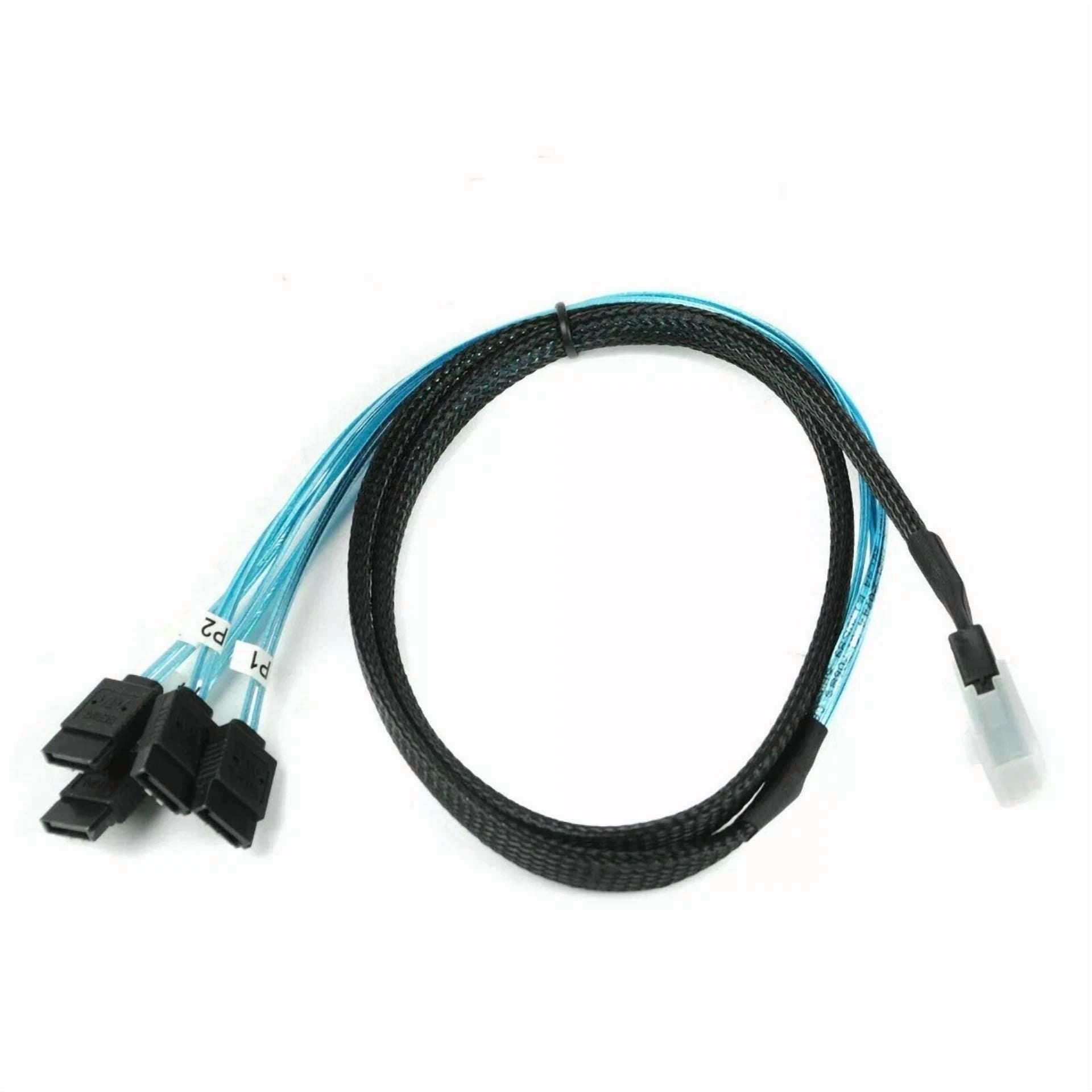 Mini Sas Cable Mini-Sas (Sff-8087) To Sata Forward Breakout Internal Hba Raid Us