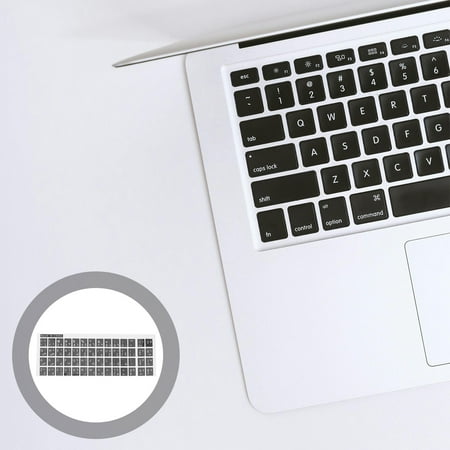 HONMEET 10Sheets Simple Design Keyboard Decal for Daily Use and Learning Arabic 7.27X2.63X0.02In HONMEET 10Sheets Simple Design Keyboard Decal for Daily Use and Learning Arabic 7.27X2.63X0.02In