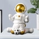 thumbnail image 4 of Figura de astronauta moderna, modelo de resina, artesanía, estatua de astronauta del espacio exterior 20.5x19x11CM, 4 of 9