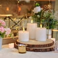 thumbnail image 2 of Flameless Candles Homemory, vidrio transparente, cera blanca, juego de 3, 2 of 7