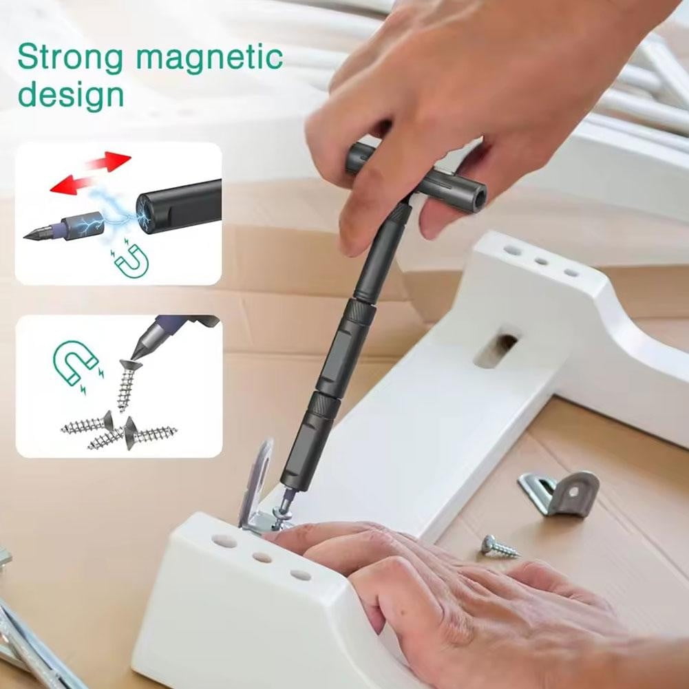 Upgraded 32-in-1 Magnetic Screwdriver Set With Detachable T-Handle Ratchet N