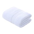 thumbnail image 1 of Toalla de algodón de rizo, suave y absorbente, agradable para la piel, de color sólido, jacquard, para ducha, para el hogar, baño, spa, salón de belleza., 1 of 8