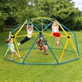 thumbnail image 3 of Gymax 10 FT Climbing Dome with Swing Outdoor Kids Play Jungle Gym, 3 of 10