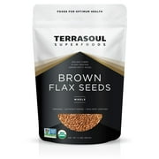 Terrasoul Superfoods Organic Brown Flax Seeds, 2 Pound