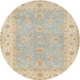thumbnail image 1 of Ahgly Company Indoor Round Traditional Light French Beige Brown Oriental Area Rugs, 3' Round, 1 of 6
