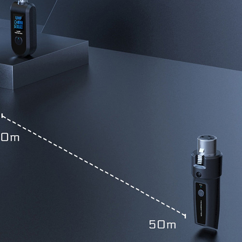 AFQH Wireless Guitar UHF XLR Adapter Transmitter Receiver Mic Set For Mic Audio Mixer Wireless Systems Pro Audio Equipment