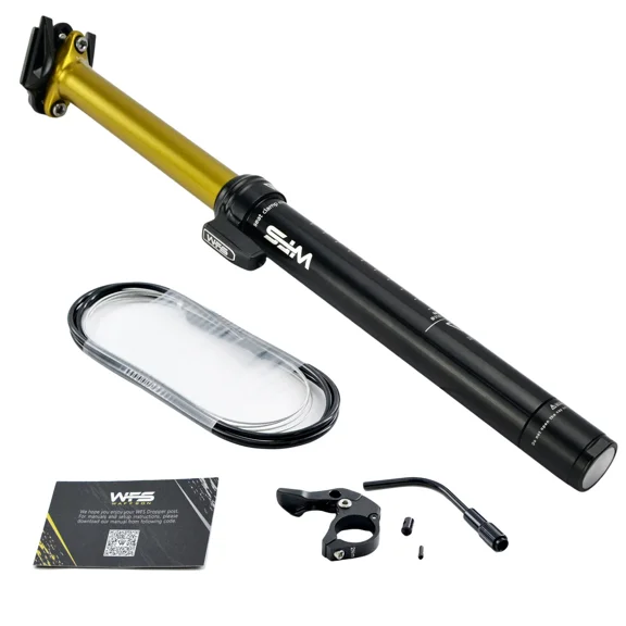 WFS TerraX Remote External Dropper Post 31.6X450 mm Travel 150mm, Gold, SP01JD31.6X450GLD