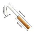 thumbnail image 6 of Byujiro Hand Weeder Puller Tool Stainless Steel Weed Remover with Wooden Handle for Weed Root Removal in Lawn, Garden & Flower Beds, 6 of 6