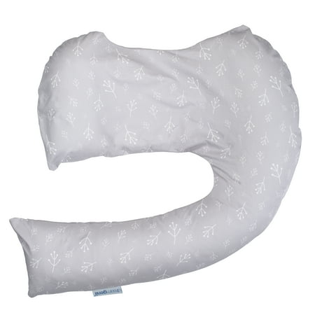 Dr. Brown's Dreamgenii 2 in 1 Pregnancy Support & Feeding Pillow, Gray