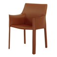 thumbnail image 5 of Elite Living Billy Leather Dining Arm Chair 23 inch Wide Cognac, 5 of 5