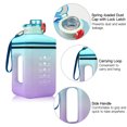 thumbnail image 2 of Botella de agua TFixol de 2200 ml con marcador de tiempo motivacional, sin BPA, a prueba de fugas, 2 of 6