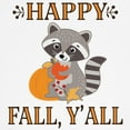 thumbnail image 3 of CafePress - Happy Fall Raccoon Autumn Baseball Jersey - Kids Cotton Baseball Jersey, 3/4 Sleeve Shirt, 3 of 4