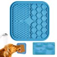 thumbnail image 2 of Alfombrilla para lamer perros, 2 piezas Alfombrilla para lamer perros con succión súper fuerte con 1 espátula de silicona, para el cuidado, entrenamiento y uñas del perro - 15 cm, 2 of 5