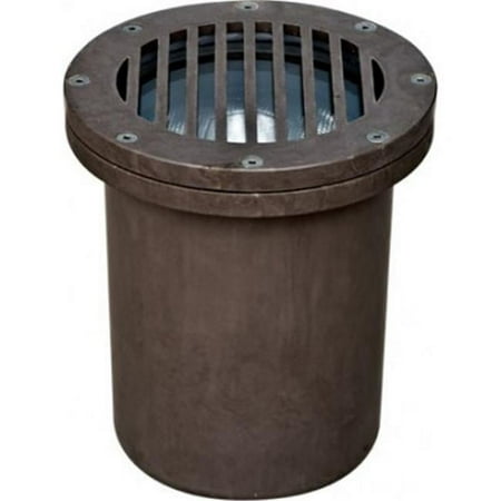 Dabmar Lighting FG4427 Fiberglass In-Ground Well Light with Grill- Bronze