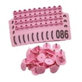 thumbnail image 3 of 100 etiquetas para orejas de ganado con número 001-100, identificación de animales, cabras, ovejas, etiquetas de animales, etiquetas de identificación Rosa, 3 of 8