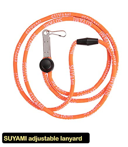 SUYAMI Emergency Whistle with Lanyard & Mouth Grip & Wristband Coil & Waterproof Box Self-Defense Great for Lifeguard Safety Survival 