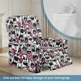 thumbnail image 3 of Xixirimido Cartoon Ghosts Recliner Chair Cover 4-Pieces Lazyboy Cover for Recliner Chair with Storage Pockets Furniture Protector for Living Room Halloween Printed Sofa Slipcover, 3 of 8