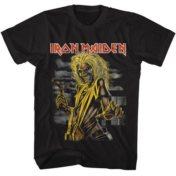 Iron Maiden Killers Cover Black Adult S/S Tshirt S