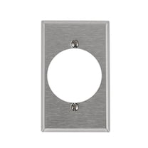 Leviton 003-84028-0 Single Gang SS Power Outlet Receptacle Wallplate