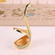 thumbnail image 3 of 6 Pieces Coffee Spoons With Swan Holder Teaspoons Dessert Spoons, Swan Shape Spoons Set, Coffee Spoons Gold Vintage With Stand Swan Bottom Cutlery Set, 3 of 5