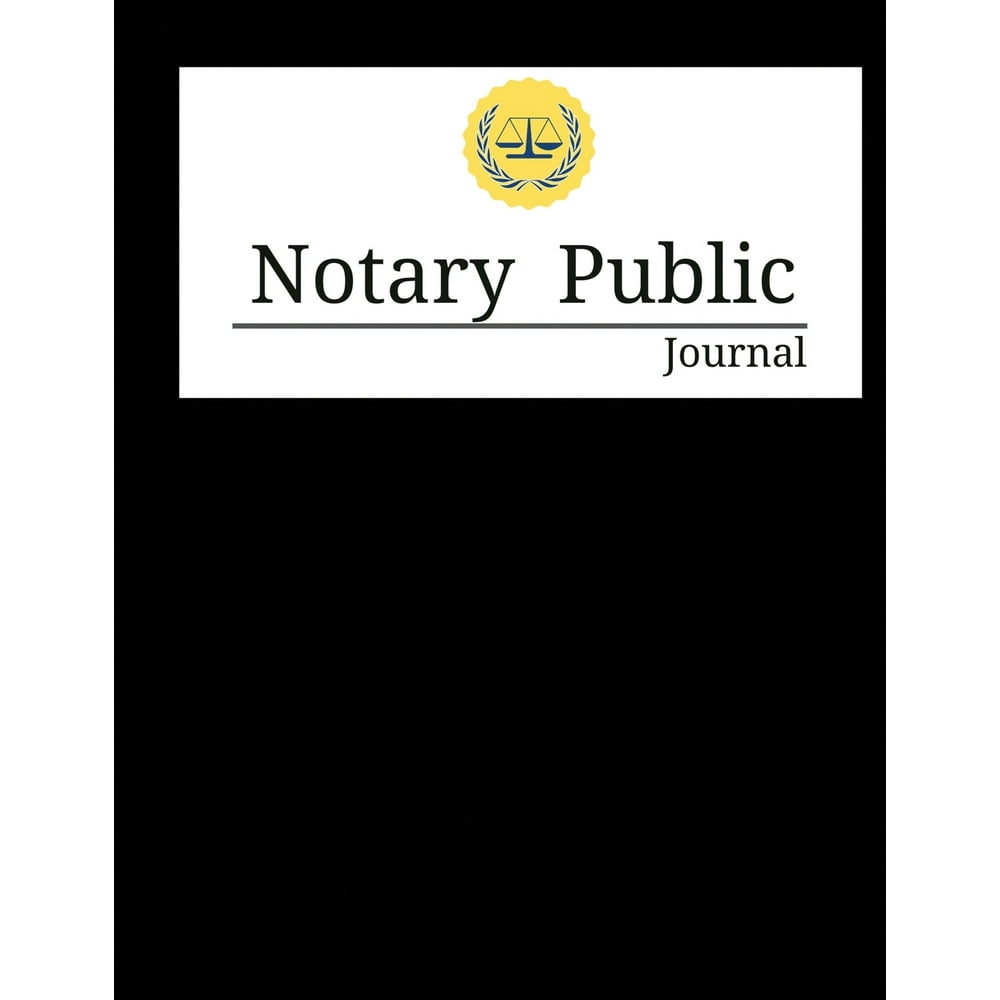 Notary Public Journal 200 Entry Notary Log Book Classic Public