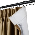 thumbnail image 4 of TWOPAGES 42 W X 96 L Light Filtering Drape Pinch Pleated Top Window Treatment for Living Room, 1 Panel, Chestnut, 4 of 6