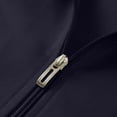 thumbnail image 3 of Guluxicc Mens Athletic Jackets with Pockets Color Block Mock Neck Full Zipper Long Sleeve Gym Workout Jackets for Running Everyday Fall Winter, 3 of 6