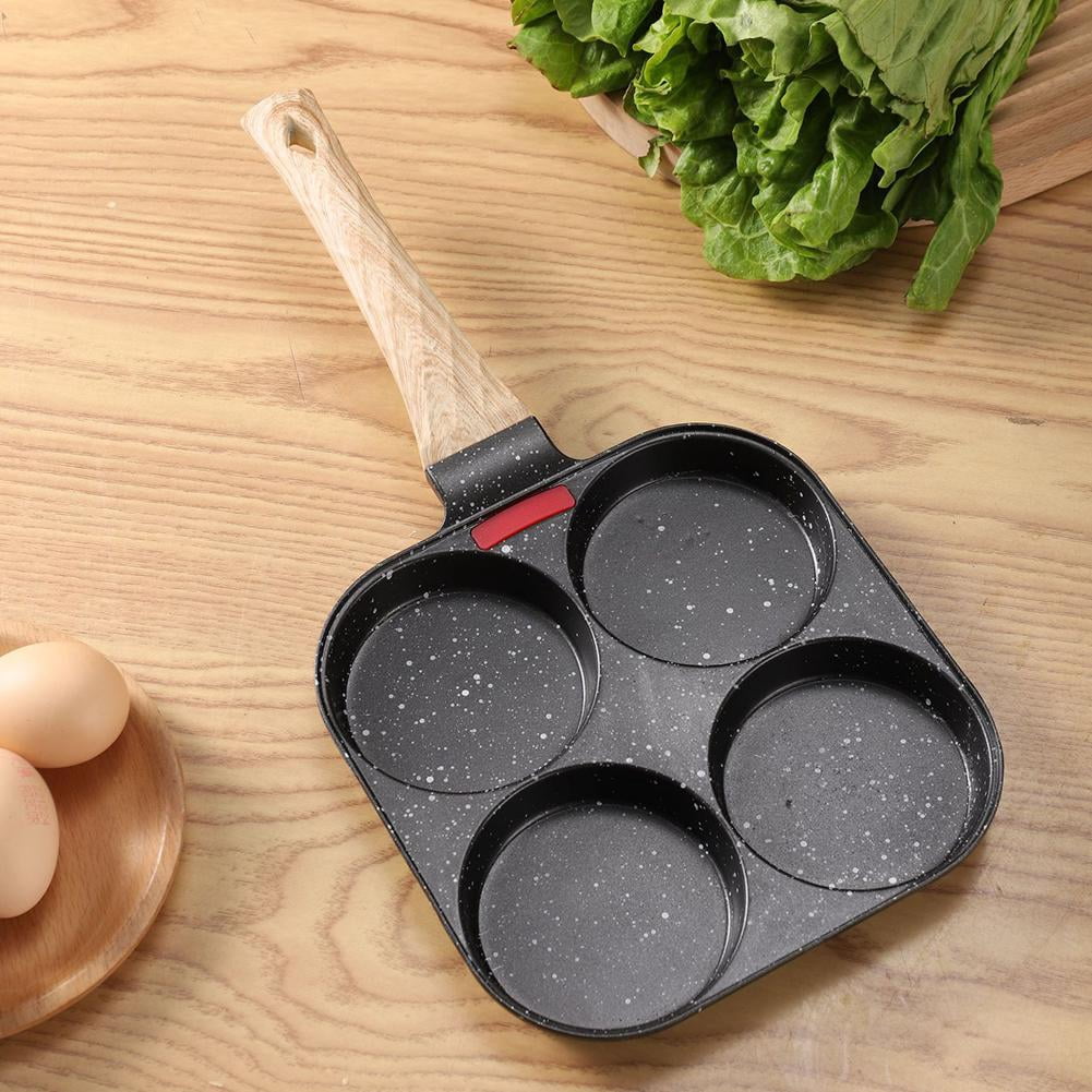 4 Hole Omelet Pan Burger Egg Pancake Maker Bakelite 2024A Frying Pan F4F3