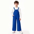 thumbnail image 5 of Ruyang Girls Casual Jumpsuit Sleeveless Spaghetti Strap Romper Long Pants with Pockets Loose 1-Piece Overalls Kids Travel Jumpsuits, 5 of 9