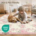thumbnail image 4 of ODIKA Pink Ditsy Scatter Vintage Charm Shack Dainty Rosebud Clusters Pet Friendly & Kids Safe Play for Playroom, Bedroom, Reading Nook, 4 of 7