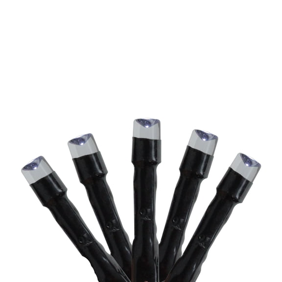 480 Cool White LED Battery Operated 8-Function Christmas Lights - 117 ft Black Wire