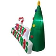 6 Foot Tall Christmas Inflatable Merry Christmas Tree with Candy Cane