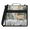 Blue, variant on Jiaoprinted Farmhouse Rooster Flower Zipper 3 D-Ring Binder Bag with Shoulder Strap, Chicken Floral Waterproof Expanding Binder, Multi-Pocket Portfolio Organizer Case