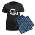 thumbnail image 5 of CafePress - Border Collie Mattie Women's Dark Pajamas - Women's Short Sleeve Print T-Shirt and Pants Dark Cotton Pajama Set, 5 of 7