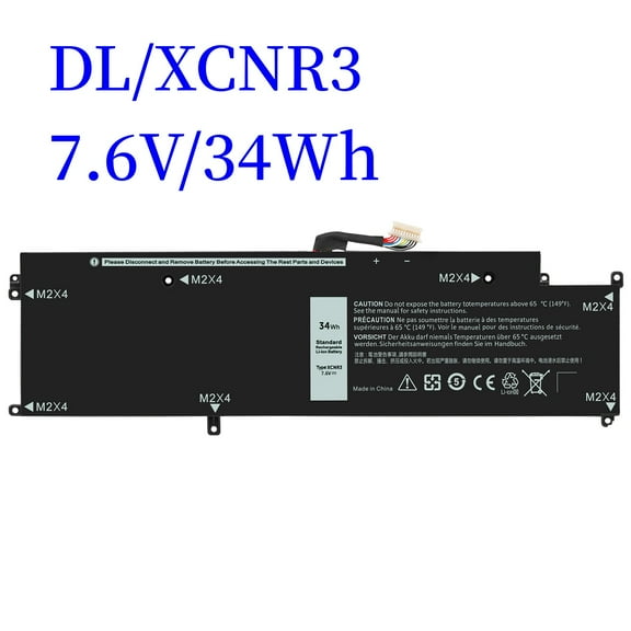 XCNR3 Battery Replace for Dell Latitude 13 7370 Ultrabook Series 0XCNR3 WY7CG WV7CG 0WV7CG 7.6V 34Wh/4250mAh 4-Cells