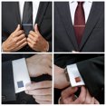 thumbnail image 5 of 3 clips de corbata para hombres, clip de corbata de madera para aniversario de boda, negocios y el mejor regalo, 5 of 5