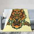thumbnail image 1 of ZICANCN Anti-Pilling Flannel Bed Throw Blankets Angry Wolf Werewolf , Couch Ultra Soft Micro Fleece Sofa Bed Camping Travel Blanket for Adults 80"x60", 1 of 8