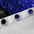 thumbnail image 4 of Feelyou Princess Blue Ribbon Curtains Pack of 2 (42x84 Each) for Kids, Fashion Bowknot Bow-tie Curtains Blackout, Leopard Cheetah Print Bedroom Curtains, Curtains and Drapes Room Decor, 4 of 6