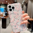 thumbnail image 2 of Funda de teléfono suave anticaídas con flores multicolores para iPhone 14, 13, 12, 11, 15, 16 Pro Max, SE, XR, X, XS, 7, 8 Plus, funda de cojín transparente, 2 of 4