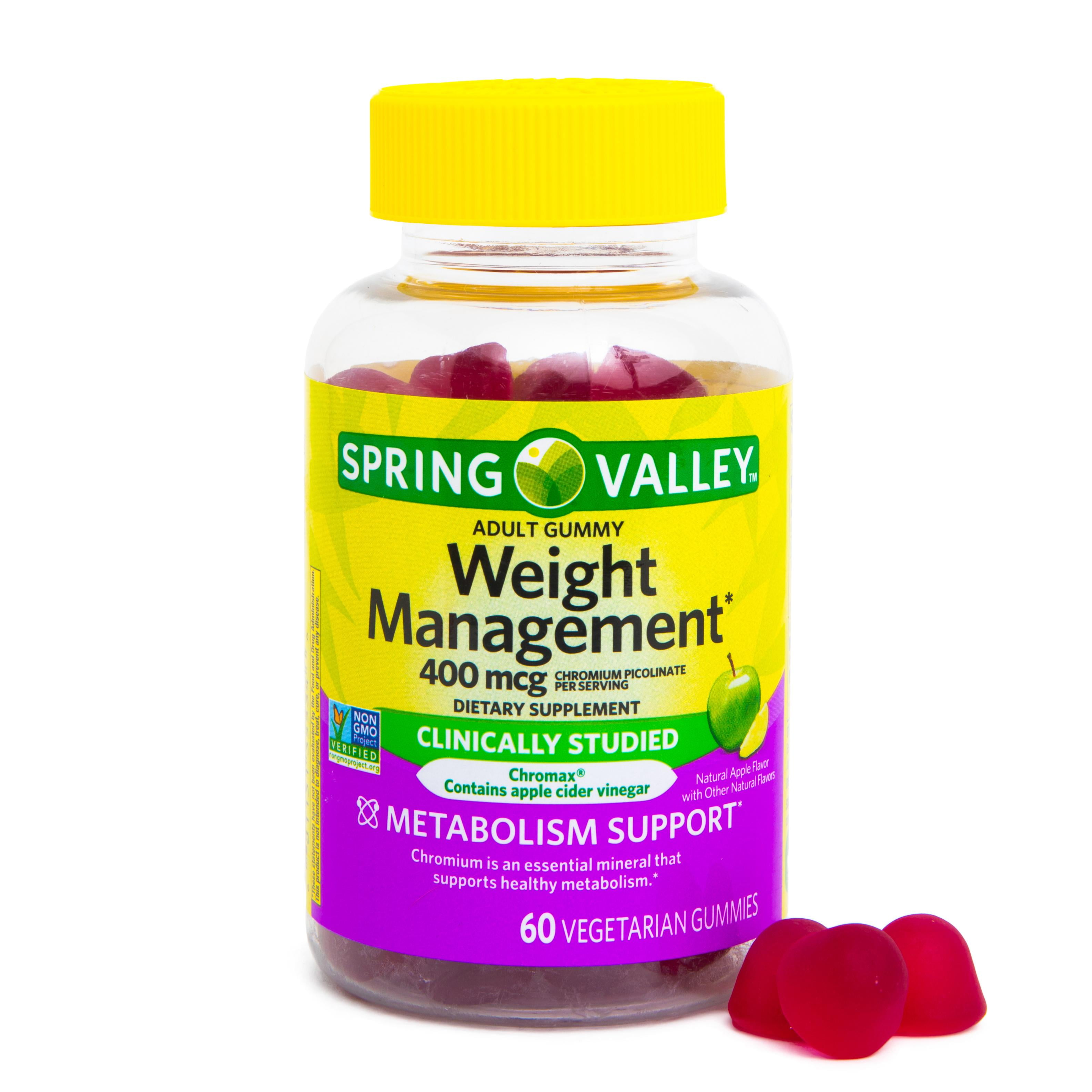 Spring Valley Weight Management Vegetarian Gummy Supplements, 60ct